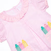 Color Me Happy Applique Short Set, Pink