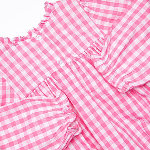 Rhythm and Rose Dress, Pink Check