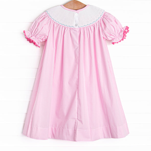 Let's Celebrate Smocked Dress, Pink Gingham