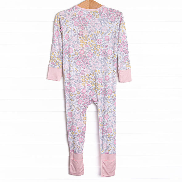 Ready, Set, Grow Bamboo Zippy Pajama, Pink