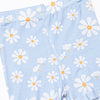 Daisy Daydream Bamboo Pajama Short Set, Blue