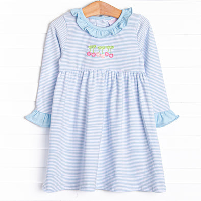 Tart Trio Applique Dress, Blue