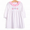 Perfectly Packaged Applique Dress, Pink