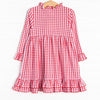 Winter's Nap Smocked Gown, Red