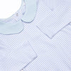 Carter Pima Romper, Light Blue Stripe