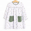 Migrating Mallard Dress, Green