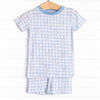 Country Club Caddy Bamboo Pajama Short Set, Blue