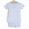 Country Club Caddy Bamboo Pajama Short Set, Blue