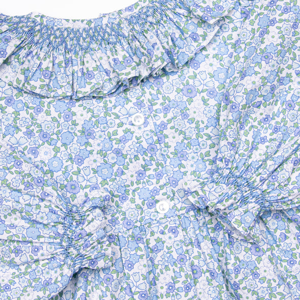 Primrose Proper Smocked Dress, Blue