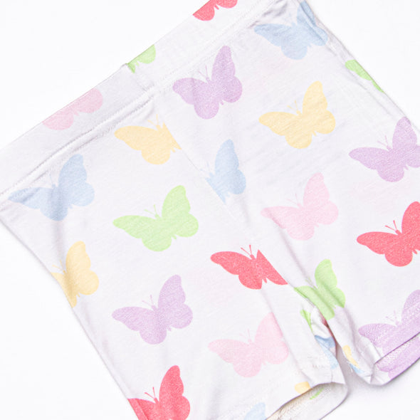 You Give Me Butterflies Bamboo Pajama Short Set, Purple