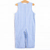 Dino Row Smocked Long Jon Jon, Blue