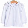 Eleanor Ruffle Top, White