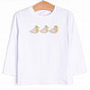 Seasonal Swim Applique Top, White