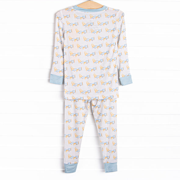 Fresh Air Flyer Bamboo Pajama Set, Blue