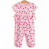 Bubbly Hearts Bubble Romper, Pink