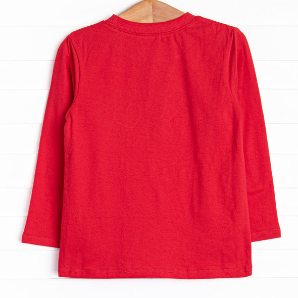 Love Is In The Air Applique Top, Red