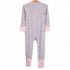 Pastel Poppies Bamboo Zippy Pajama, Pink