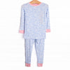 In the Moment Meadow Bamboo Pajama Set, Blue