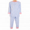 In the Moment Meadow Bamboo Pajama Set, Blue