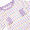 Snooze and Stripes Bamboo Pajama Set, Purple