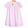 Christmas Ballet Smocked Bishop Dress, Pink