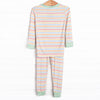 Snooze and Stripes Bamboo Pajama Set, Green