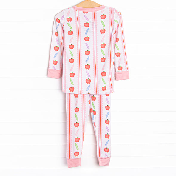 Classroom Colors Bamboo Pajama Set, Pink