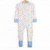 Alphabet Bamboo Zippy Pajama, Blue