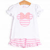 Mouse Memories Ruffle Short Set, Pink