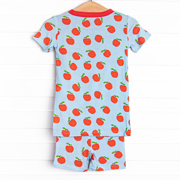 Johnny Appleseed Bamboo Pajama Short Set, Blue