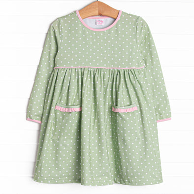 Sweet Pea Pocket Dress, Green