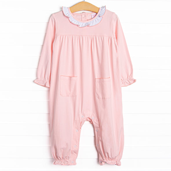 Lovely Lady Long Romper, Pink