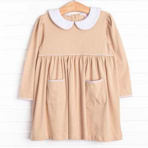 Mocha Moment Dress, Tan