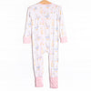 Duckling Dash Bamboo Zippy Pajama, Pink