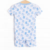 Hippity Hoppity Bamboo Pajama Short Set, Blue