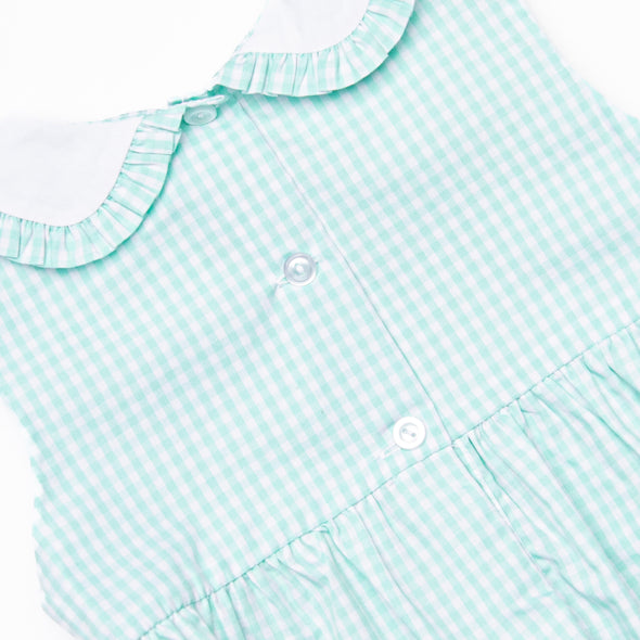 Shoreline Shuffle Smocked Girl Bubble, Mint