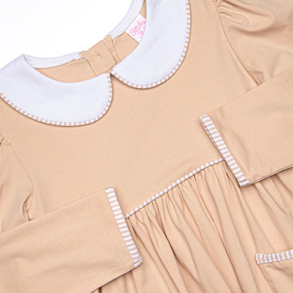 Mocha Moment Dress, Tan