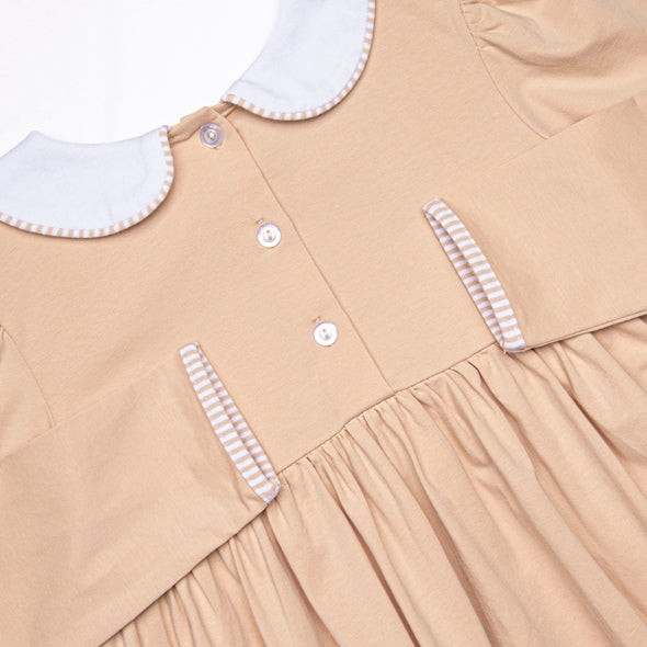 Mocha Moment Dress, Tan