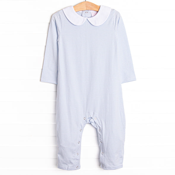 Elliot Romper, Blue Stripe