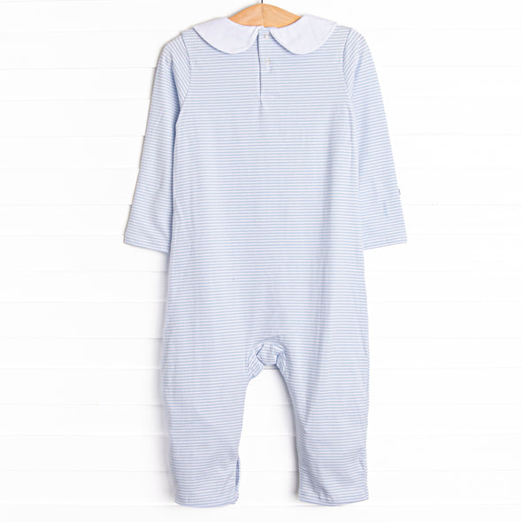 Elliot Romper, Blue Stripe