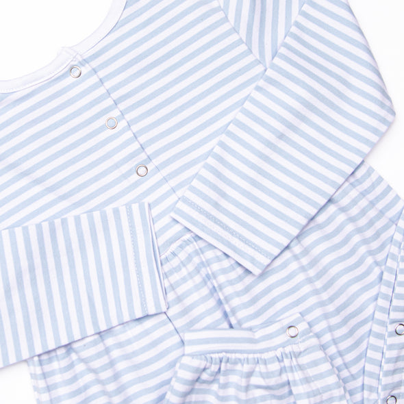 Charles Romper, Blue Stripe