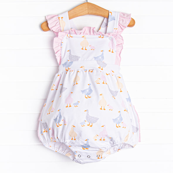 Duckling Dash Ruffle Bubble, Pink