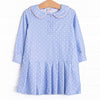 Match Point Polka Dots Tennis Dress, Blue