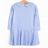 Match Point Polka Dots Tennis Dress, Blue