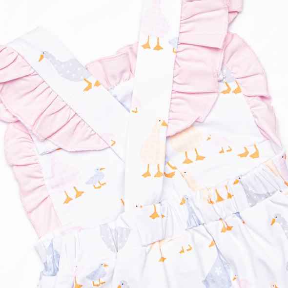 Duckling Dash Ruffle Bubble, Pink