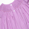 Bundles and Bows Smocked Bishop Dress, Purple