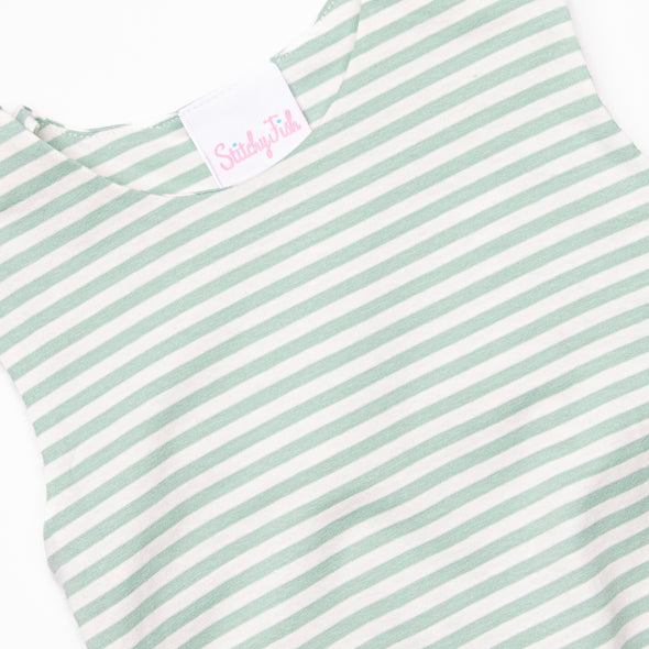 Bennet Bubble, Sage Stripe