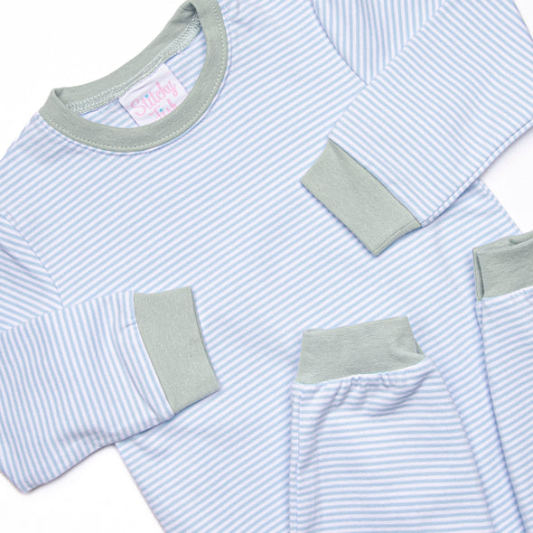 Luca Romper, Light Blue Stripe