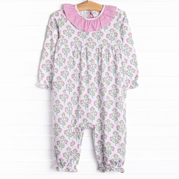 Pick Me Petals Long Romper, Pink