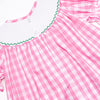 Fun at the Farm Smocked Bubble, Pink Check